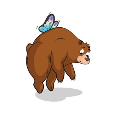 BearlyCreating's profile picture. Bearly is a bear with butterfly wings who gives you the courage to try new things.🦋✨ @carrissacreates & @davidandthearc