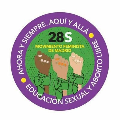 Activismo feminista en Madrid.                   Luchando por un aborto libre, seguro y en la sanidad pública💚