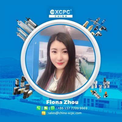 Fiona_XCPC's profile picture. XCPC is Over 30 Years 🔝Manufacturer of Pneumatic Products in Ningbo China📧: sales@china-xcpc.com ☎️WhatsApp/Wechat:+86 13777099669 💌https://t.co/Fq7jrPNWHe