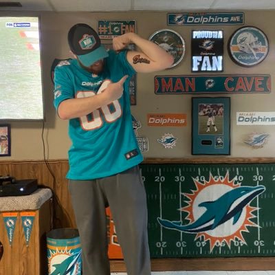 Dolphins fan in Viking land.