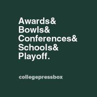 collegepressbox(@collegepressbox) 's Twitter Profile Photo