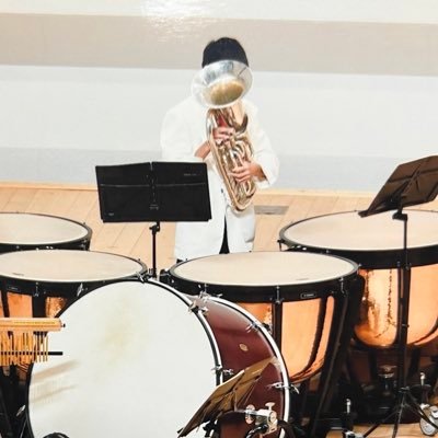 一般の吹奏楽団で打楽器やってます🥁