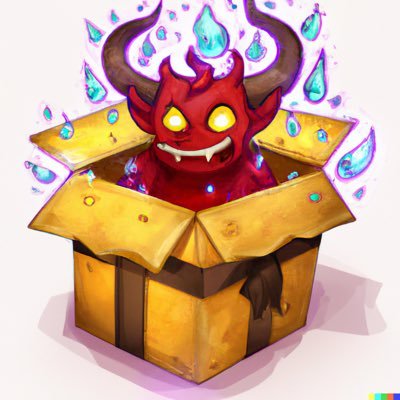 Mysterious demon box. Open it and try your luck.