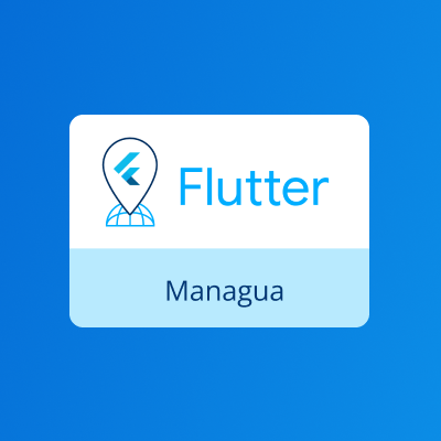 Somos una comunidad de Flutter en Managua, Nicaragua. Compartimos conocimientos sobre tecnologías relacionadas con @FlutterDev y @dart_lang.