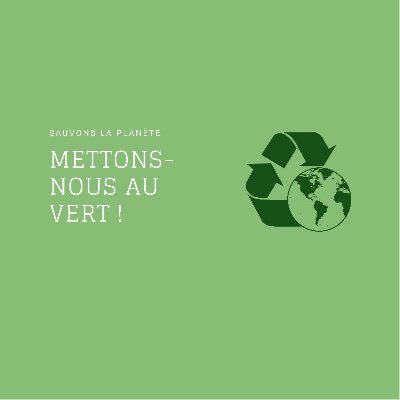 Ce profil a pour objectif de partager toute actualité sur l'écologie, le changement climatique, la protection de la planète et la nature.