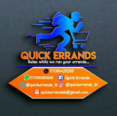 We are dedicated to taking the stress of running errands off your hands. Your No.1 Ibadan errand plug. DM us  https://t.co/LLgscQ0EGO