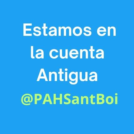 ¡NOS CAMBIAMOS!
Hemos recuperado nuestra cuenta antigua👌 @PAHSantBoi