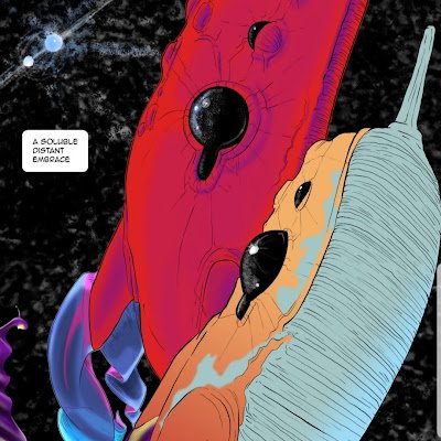 A graphic novel series about the richest alien in space. In the future the distance between the rich and poor is as vast as space itself.