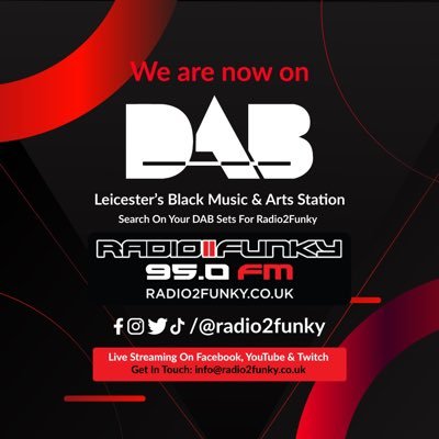 Radio2Funky 95FM - DAB - https://t.co/EzMF8li0FM - Leicesters Black Music & Arts Station