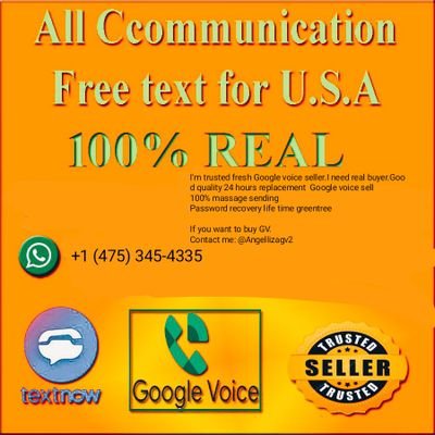 I'm a trusted US Google voice number seller. I need real buyer. if you want to buy google voice number. you can tell me.