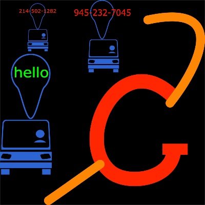 in realtime see location of mobile transportation providers/drivers and call directly on their cell