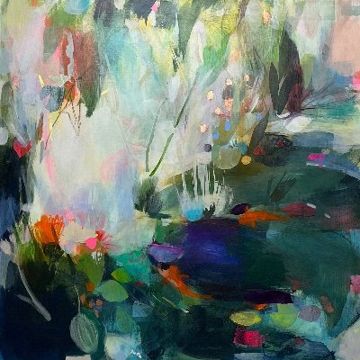 London based painter. Evocative mixed media paintings. Latest collection is about the life of the Pond and the peace it brings.