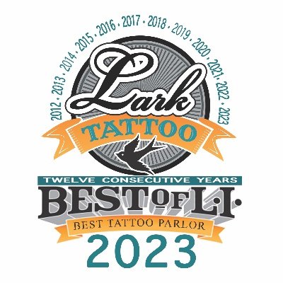 Voted Long Island NY’s #1 tattoo shop EIGHT consecutive years. Simply put, we do incredible custom tattooing & piercings! Contact us at info@larktattoo.com