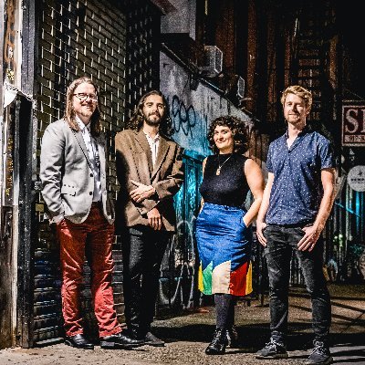Indie rock NYC. Three-part harmonies. Visual Snow.