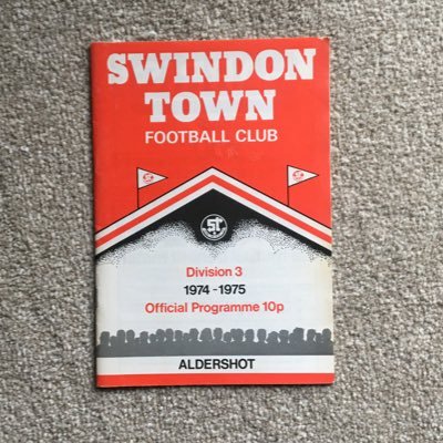 An account dedicated to old programmes and memorabilia mainly Swindon Town
