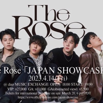 The Rose来日にテンション⤴︎⤴︎専用アカウント作りました！The Roseは私をKPOPの道に誘った原点です。来日嬉しい😭2023/4/14東京参戦しました！