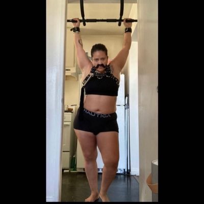 mishaddia's profile picture. Let them eat soul. A dyke with a fake beard that makes music.