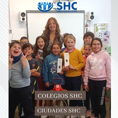 Programa SHC avalado por U4SSC, ONU, Smart Healthy Schools and Method ®. Grupo trabajo ITU. Colaboración Fundación Ricardo Serrano. Fundación Ciudad y Comercio.