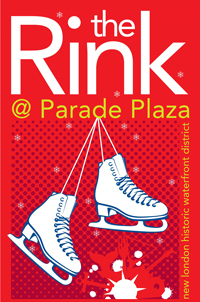 Check out the seasonal ice skating rink at the Parade Plaza in New London's Historic Waterfront District open Thanksgiving weekend 2011 through February 2012.
