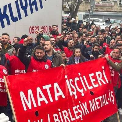 mataiscileri's profile picture. İş güvenliği önlemleri alınsın, baskı ve mobbing son bulsun, ek zam talebimiz karşılansın, atılan tüm işçiler geri alınsın!
#MataİşçileriDireniyor
