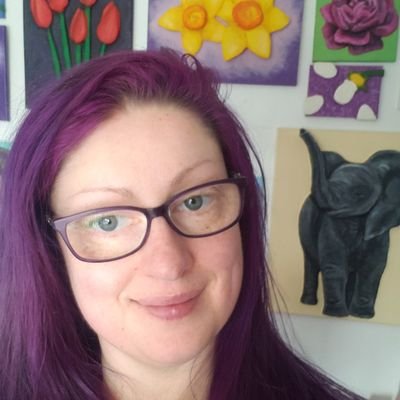 purplefayeuk's profile picture. Purple loving Yorkshire artist Purple Faye making original 3D acrylic paintings, cards/prints and craft kits.