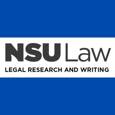 Official Twitter account of the nationally-ranked  legal research and writing program at Nova Southeastern University, Shepard Broad College of Law.