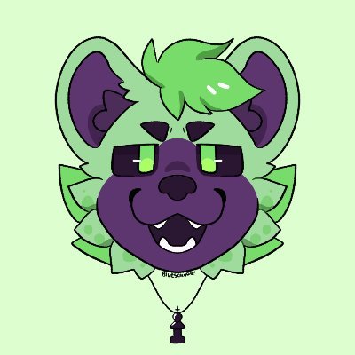 = half-undead hyena = 23 = gay/ace = he/they = pm friendly = I'm a massive dork and I laugh at everything | pfp & banner art by @blue_scadoo