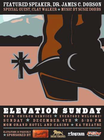 ElevationSunday's profile picture. Elevation comes together one Sunday a year at the Wrangler National Finals Rodeo in Las Vegas to energize and inspire both contestants and fans.