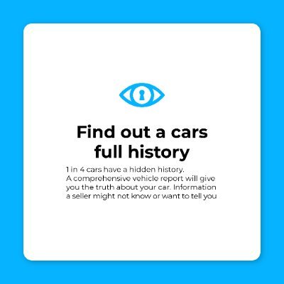 Free vehicle check for all UK registered vehicles. Check it before you buy it! Tweet us and ask for a discount code!