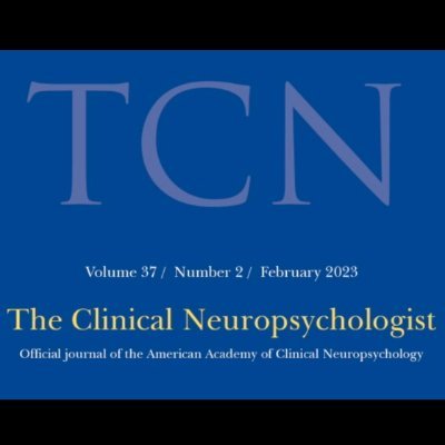 The Clinical Neuropsychologist (TCN) Twitter account 🧠
Official journal of AACN 🧠