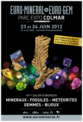 49ème Salon Européen des Minéraux, Fossiles, Météorites, Gemmes et Bijoux à COLMAR en 2012
