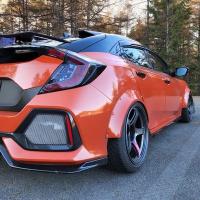 FK7 シビックハッチバック MT、ワイドボディー、自家塗装「サンセットオレンジⅡ&ディープブラックレインボーラメ」色に乗ってます！
あとL700ミラ！

主な趣味は、車弄り、BBQ、アニメ、釣り(ここ数年は管釣りトラウトばかり)
最近ご無沙汰趣味は→カメラ、ドール、サバゲー、です。