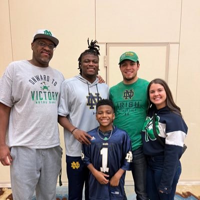 Proud wife to 1 and mother of 3 amazing young men! Holden Thompson (just married) Jayden Thomas (WR at Notre Dame) and Kaysen Thomas (5th grader )