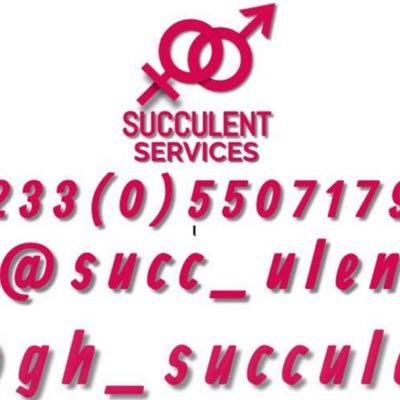 We offer all hookup and Escorts services Nationwide, just chat us via Telegram @Holy_succ_ulent and on twitter @gh_succulent or call us on +233(0)550717923