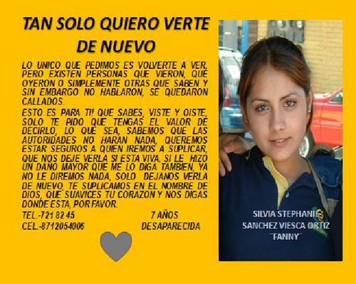 SOY UNA MADRE CON LA ILUSION DE ENCONTRAR A SU HIJA DESAPARECIDA