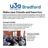 Bradford u3a (@bradfordu3a) 's Twitter Profile