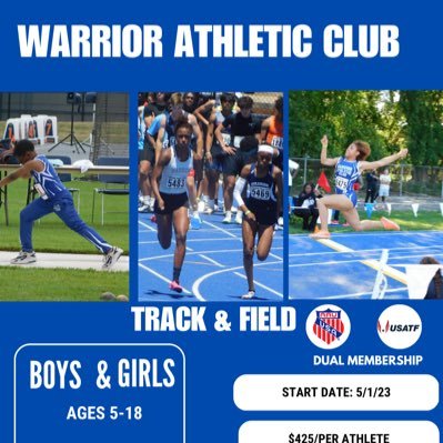 Warriors Athletic Club is dedicated to building up the community by providing Track & Field for 5-18yr old youth. We are a 501 (c)3 organization.