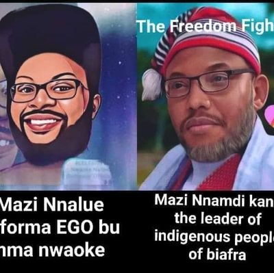 Nnalue_offorma_#Egobummanwaoke98 #Give #Biafrans #freedom #Now #Im #Proud to be a #Biafran #freedom #fighter Free innocent Man #MaziNnamdikanu from the Zoo Jali