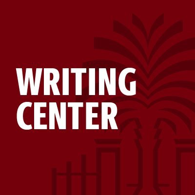 The Writing Center welcomes students, faculty, and staff from across USC's Columbia campus to help you in one-to-one sessions with your writing. Visit us!
