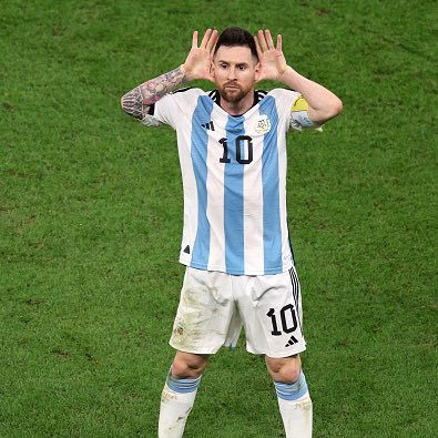 vi a messi levantar la del mundo.                                     twitteo pelotudeces no me hagas caso