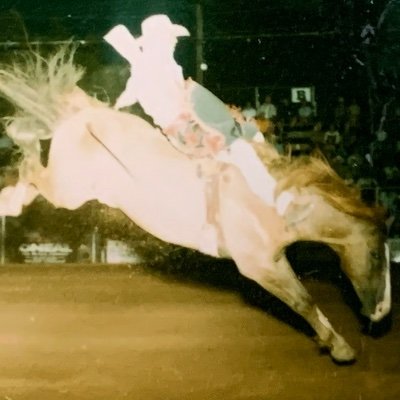 Old, beat up, but still has a little fight still. Former Professional Rodeo Cowboy and current adrenaline junkie still.