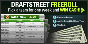 Each Week we will send you links to play Freerolls in the NFL, NBA, MLB, NHL and more. These are FREE to play. Win you share of $1,000s every week!