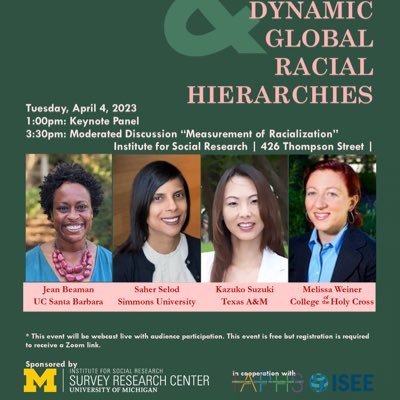 Transdisciplinary Approaches to the Study of Racism and Health Inequities at the University of Michigan.