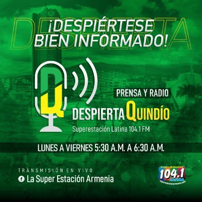 DQ no es un programa de radio cualquiera. Lunes a viernes de 5:30 a.m a 6:30 a.m.  Superestación Latina 104.1 FM o en https://t.co/Zg17hcdbE8