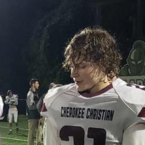 Cherokee Christian HighSchool | Running Back | Outside LB | 6’0 | 185lb | 3.8 GPA | gavinjarrard05@gmail.com | 470-433-4347 |