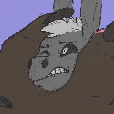 After_donkey's profile picture. 🔞 No miners!
Blue Sky: @armusx.bsky.social 
After-Dark account of a donkey: @skizzers1
CW: vore