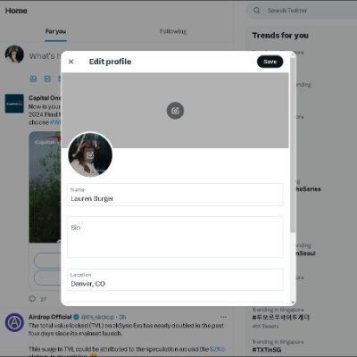 LaurenCBurger's profile picture. 