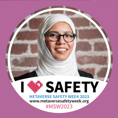 Mom |🧕|#CyberGuardian | CEO@XRSIdotOrg #40under40 #XRSafety @ChildSafetyXR @XRsafetyMedical @ReadyHackerOne @MetaSafetyWeek https://t.co/ZjwbTEAjpt