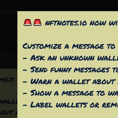 A simple NFT utility from @thinkingethmoji. Customize and send messages to any wallet on ETH, Polygon, or Arbitrum! Emoji support now live!