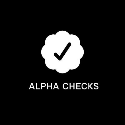 ⚪ Make more profitable trades with Alpha Checks, curated alpha from verified sources.